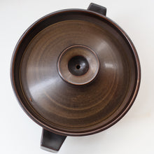 Load image into Gallery viewer, LARGE 1960s DENBY Arabesque Lidded Casserole Dish. Diameter 6 3/4 inches
