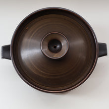 Load image into Gallery viewer, LARGE 1960s DENBY Arabesque Lidded Casserole Dish. Diameter 6 3/4 inches

