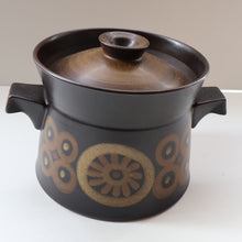 Load image into Gallery viewer, LARGEST 1960s DENBY Arabesque Lidded Casserole High Pot. 6 inches in height
