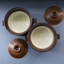 Load image into Gallery viewer, LARGEST 1960s DENBY Arabesque Lidded Casserole High Pot. 6 inches in height
