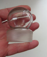 Load image into Gallery viewer, Antique Chemist Bottle with Ball Stopper and Foil Glass Covered Label
