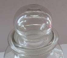 Load image into Gallery viewer, Antique Chemist Bottle with Ball Stopper and Foil Glass Covered Label
