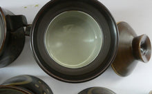 Load image into Gallery viewer, Vintage 1960s DENBY Arabesque FIVE Lidded Soup Bowls by Gill Pemberton
