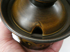 1960s DENBY Arabesque LARGE Jam Pot or Lidded Sugar Bowl by Gill Pemberton
