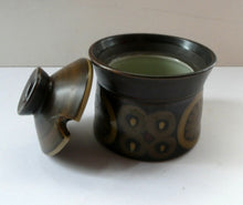 Load image into Gallery viewer, 1960s DENBY Arabesque LARGE Jam Pot or Lidded Sugar Bowl by Gill Pemberton
