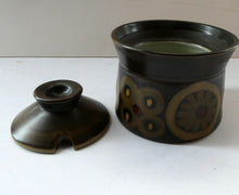 Load image into Gallery viewer, 1960s DENBY Arabesque LARGE Jam Pot or Lidded Sugar Bowl by Gill Pemberton
