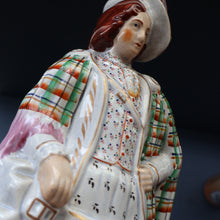 Load image into Gallery viewer, LARGE Genuine Staffordshire Figurine of Robert the Bruce. 15 1/2 inches in height. PERFECT
