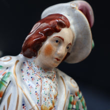 Load image into Gallery viewer, LARGE Genuine Staffordshire Figurine of Robert the Bruce. 15 1/2 inches in height. PERFECT
