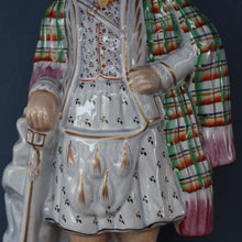 Load image into Gallery viewer, LARGE Genuine Staffordshire Figurine of Robert the Bruce. 15 1/2 inches in height. PERFECT
