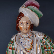 Load image into Gallery viewer, LARGE Genuine Staffordshire Figurine of Robert the Bruce. 15 1/2 inches in height. PERFECT
