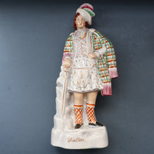Load image into Gallery viewer, LARGE Genuine Staffordshire Figurine of Robert the Bruce. 15 1/2 inches in height. PERFECT
