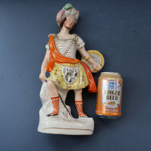Load image into Gallery viewer, LARGE Genuine Staffordshire Figurine of ROB ROY. 13 inches in height. PERFECT 
