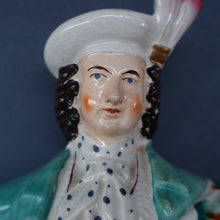 Load image into Gallery viewer, LARGE 19th Century Staffordshire Figurine of a Gardener at a Stream. 14 1/4 inches
