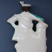 Load image into Gallery viewer, LARGE 19th Century Staffordshire Figurine of a Gardener at a Stream. 14 1/4 inches
