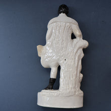 Load image into Gallery viewer, The Poet, ROBERT BURNS. Large  Antique Victorian Staffordshire Flatback Figurine of the Celebrated Scottish Poet. 13 1/4 inches
