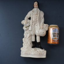 Load image into Gallery viewer, The Poet, ROBERT BURNS. Large  Antique Victorian Staffordshire Flatback Figurine of the Celebrated Scottish Poet. 13 1/4 inches
