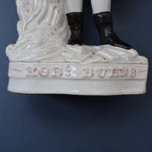 Load image into Gallery viewer, The Poet, ROBERT BURNS. Large  Antique Victorian Staffordshire Flatback Figurine of the Celebrated Scottish Poet. 13 1/4 inches
