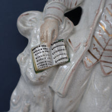 Load image into Gallery viewer, The Poet, ROBERT BURNS. Large  Antique Victorian Staffordshire Flatback Figurine of the Celebrated Scottish Poet. 13 1/4 inches
