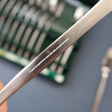 Load image into Gallery viewer, GERALD BENNEY for Viners, Sheffield. STUDIO Pattern. Set of Longer Length Fish Knives and Forks. Iconic 1960s Stainless Steel Cutlery
