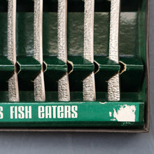 Load image into Gallery viewer, GERALD BENNEY for Viners, Sheffield. STUDIO Pattern. Set of Longer Length Fish Knives and Forks. Iconic 1960s Stainless Steel Cutlery
