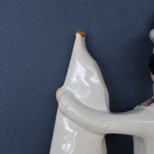 Load image into Gallery viewer, CRIMEAN WAR Interest. 1850s Antique Staffordshire Figurine of a Scottish Soldier with Raised Flag. SCOTLAND'S PRIDE
