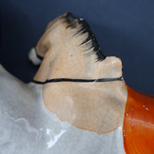 Load image into Gallery viewer, RARE 19th Century Staffordshire Figurine  of a Scottish Gamekeeper with his Horse &amp; Deer
