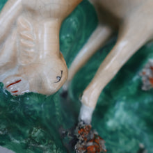 Load image into Gallery viewer, RARE 19th Century Staffordshire Figurine  of a Scottish Gamekeeper with his Horse &amp; Deer
