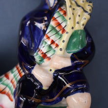 Load image into Gallery viewer, RARE 19th Century Staffordshire Figurine  of a Scottish Gamekeeper with his Horse &amp; Deer

