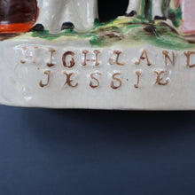 Load image into Gallery viewer, INDIAN MUTINY Interest. 1850s Antique Staffordshire Figurine of a HIGHLAND JESSIE
