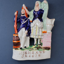 Load image into Gallery viewer, INDIAN MUTINY Interest. 1850s Antique Staffordshire Figurine of a HIGHLAND JESSIE
