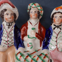 Load image into Gallery viewer, BURNS INTEREST: Antique Staffordshire Flatback Figurine. "Auld Lang Syne"

