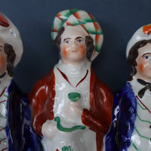 Load image into Gallery viewer, BURNS INTEREST: Antique Staffordshire Flatback Figurine. "Auld Lang Syne"

