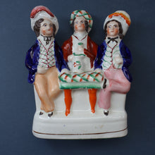 Load image into Gallery viewer, BURNS INTEREST: Antique Staffordshire Flatback Figurine. "Auld Lang Syne"

