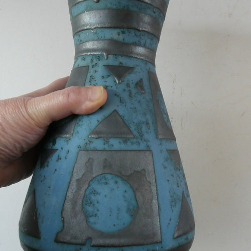 West German Herman Scholtis Carstens Tonnieshof Ankara Tall Vase