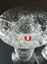 Load image into Gallery viewer, Ittala Finnish Glass Festivo Four Ring Candlesticks Timo Sarpaneva 
