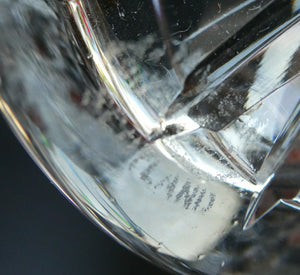 6 EDINBURGH CRYSTAL Matching Whisky Tumblers HIGHLAND CUT 1960s; Each with Etched Signature.