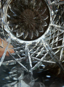 6 EDINBURGH CRYSTAL Matching Whisky Tumblers HIGHLAND CUT 1960s; Each with Etched Signature.