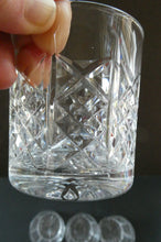 Load image into Gallery viewer, 6 EDINBURGH CRYSTAL Matching Whisky Tumblers HIGHLAND CUT 1960s; Each with Etched Signature.
