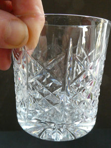 6 EDINBURGH CRYSTAL Matching Whisky Tumblers HIGHLAND CUT 1960s; Each with Etched Signature.