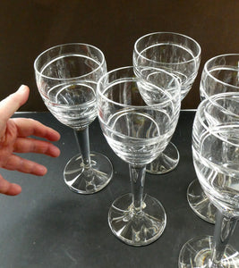 Pair of Stuart Crystal Aura Wine Glases Jasper Conran 9 inches