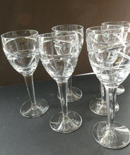 Load image into Gallery viewer, Pair of Stuart Crystal Aura Wine Glases Jasper Conran 9 inches
