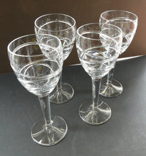 Load image into Gallery viewer, Pair of Stuart Crystal Aura Wine Glases Jasper Conran 9 inches
