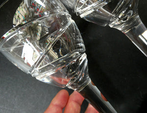 Pair of Stuart Crystal Aura Wine Glases Jasper Conran 9 inches