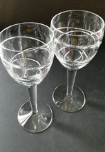Load image into Gallery viewer, Pair of Stuart Crystal Aura Wine Glases Jasper Conran 9 inches
