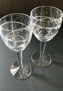 Pair of Stuart Crystal Aura Wine Glases Jasper Conran 9 inches