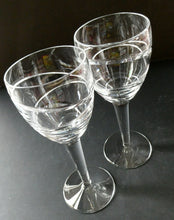 Load image into Gallery viewer, Pair of Stuart Crystal Aura Wine Glases Jasper Conran 9 inches
