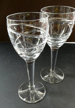 Load image into Gallery viewer, Pair of Stuart Crystal Aura Wine Glases Jasper Conran 9 inches
