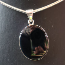 Load image into Gallery viewer, Stylish Vintage DANISH Silver Torque and Ebony Pendant by Niels Erik From (1908 - 1982)
