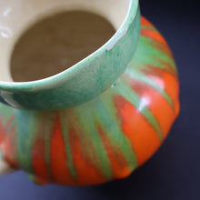 Load image into Gallery viewer, Large 1930s TUDOR Ceramics Art Deco Colourful Dripware Jug. Height 6 1/2 inches
