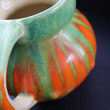 Load image into Gallery viewer, Large 1930s TUDOR Ceramics Art Deco Colourful Dripware Jug. Height 6 1/2 inches
